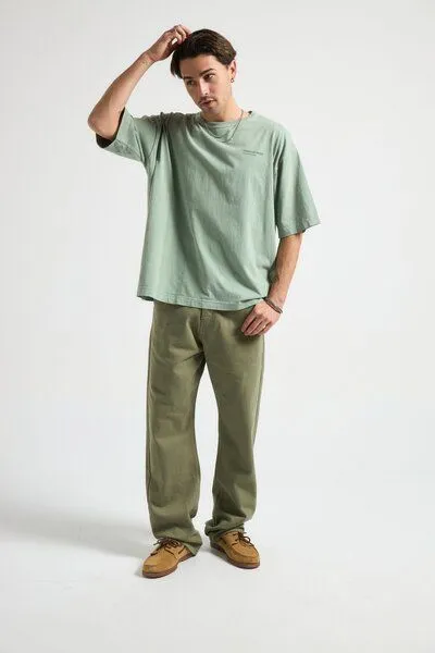 Trendsplant Trendsplant Operator Pants Hedge Green, Oliv, – Produktbild 3 von 4