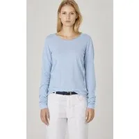 HempAge HempAge Damen Langarm-Shirt Lene Hanf/Bio-Baumwolle, Smoke (blau), – Produktbild 1 von 1