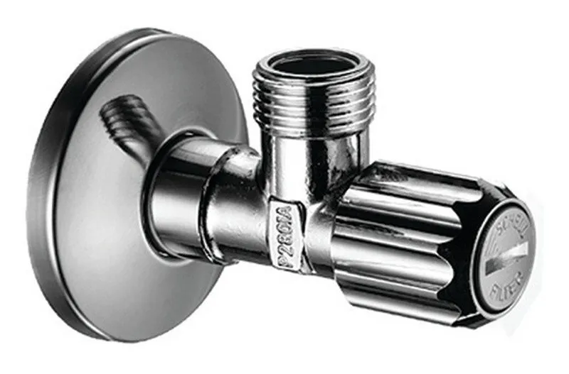 Hansgrohe Hansgrohe Eckventil, Mit Feinfilter Abgang G 3/8, Chrom, – Produktbild 2 von 2