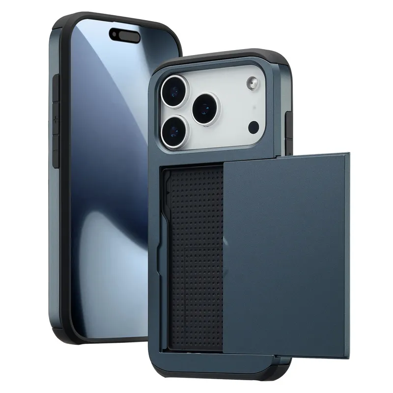 imoshion imoshion Backcover mit Kartenfach für das Apple iPhone 17 Pro, Dunkelblau, – Produktbild 1 von 1