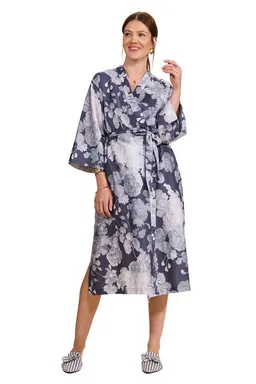 Essenza Kimono Hausmantel Ilona Eunice Baumwolle Satin – Produktbild 1 von 1