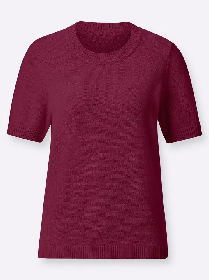 Witt Witt Strickpullover Pullover Kurzarm Jersey, Rosa, – Produktbild 4 von 4