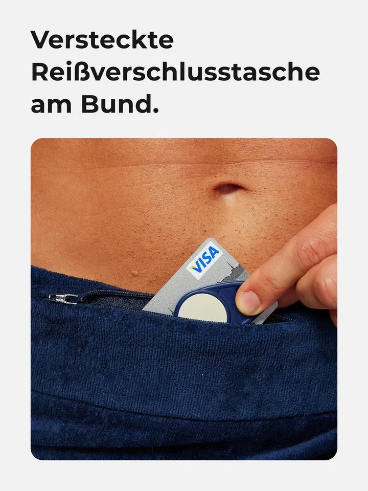 Sowel Saunatuch Saunakilt - Sauna Buddy, 100% Bio-Baumwolle, 60x140 cm, Blau, – Produktbild 3 von 5