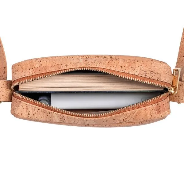 Simaru Simaru Handtasche aus Naturkork, Beige, – Produktbild 3 von 3