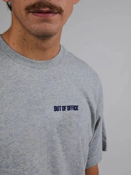 Brava Fabrics Brava Fabrics T-Shirt Out of Office, Grey melange (grau), – Produktbild 2 von 4