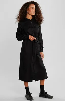 Dedicated DEDICATED Damen vegan Kleid Falsterbo Schwarz – Produktbild 1 von 1