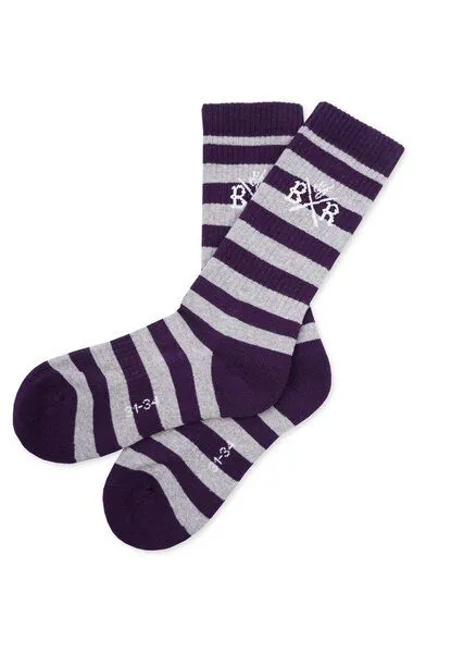 Band of Rascals Band of Rascals Striped Sport Socks, Dark-purple-grey, – Produktbild 1 von 2