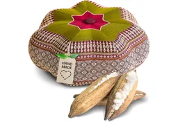 livasia Meditationskissen Zafukissen Stern klein, vegan und handgefertigt, 30x15cm, Kapok – Produktbild 1 von 1