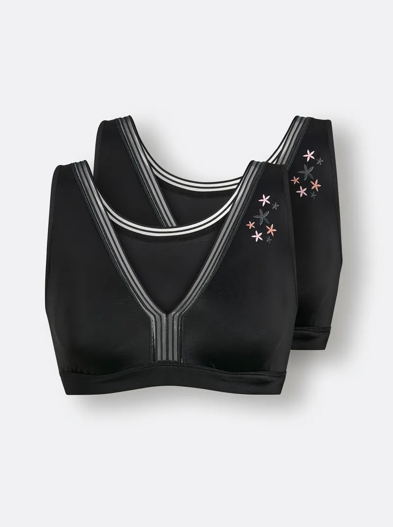 wäschepur Bustier, Schwarz-bedruckt, – Produktbild 1 von 2