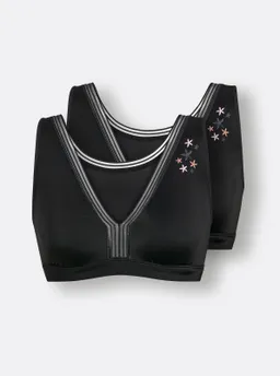 wäschepur Bustier schwarz-bedruckt – Produktbild 1 von 1