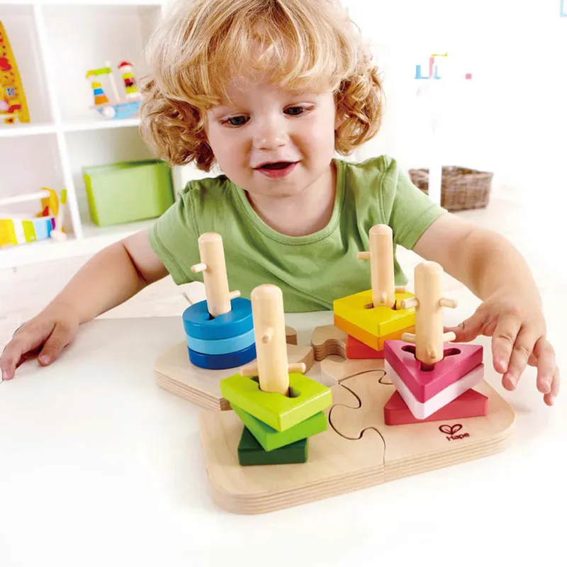 Hape Hape Steckspiel Kreatives Steckpuzzle, Mehrfarbig, – Produktbild 2 von 3