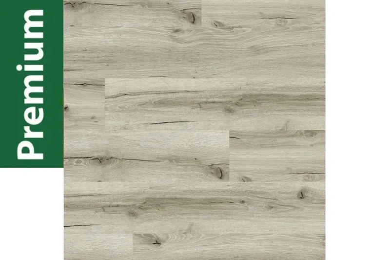 woodstore24 Premium 3D, 4,5 mm Klick Vinyl (SPC) mit integrierter Trittschalldämmung, Eiche grau, 1218 x 181 mm, 0,3 mm Nutzschicht (2,20 m² / Paket) – Produktbild 1 von 1