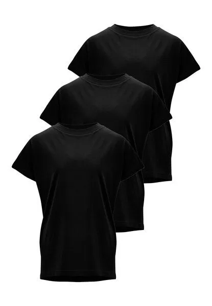 MELA MADHU Damen T-Shirt Bundle | von MELA | Fairtrade & GOTS zertifiziert, Schwarz, – Produktbild 1 von 4
