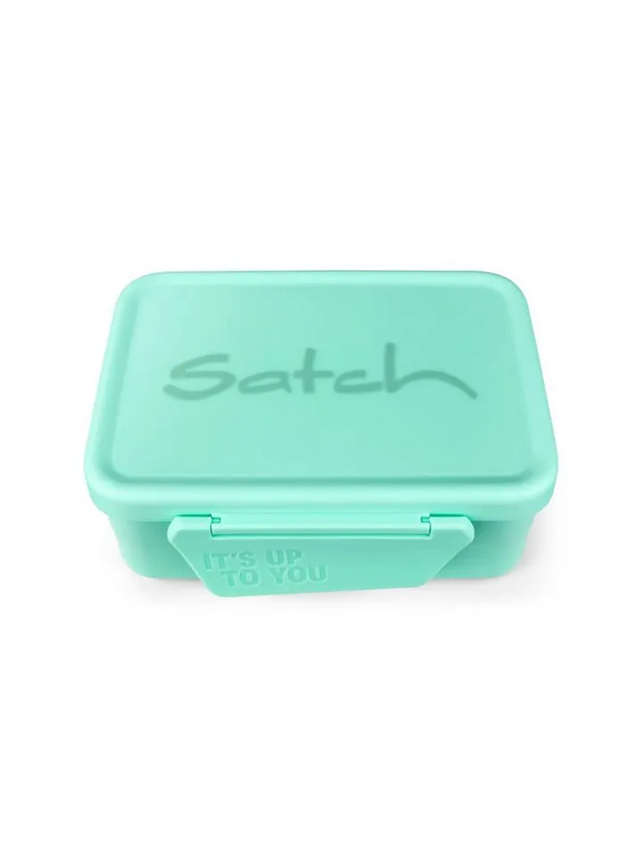 Satch Satch Lunchbox Edelstahl Brotdose, Edelstahl, (Edelstahl Brotdose, 3-tlg., 1x Brotdose, 1x Trennfach), spülmaschinengeeignet bis 45 Grad, Handwäsche empfohlen, Grün, – Produktbild 1 von 3