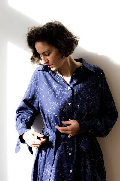 Sophia Schneider-Esleben Sophia Schneider-Esleben Hope - Damenkleid aus Bio-Baumwolle, Zodiac, – Produktbild 3 von 4