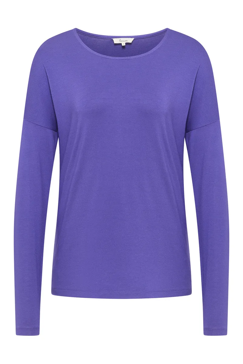 Tranquillo Tranquillo Lockeres EcoVero™-Shirt, Grape, – Produktbild 1 von 1