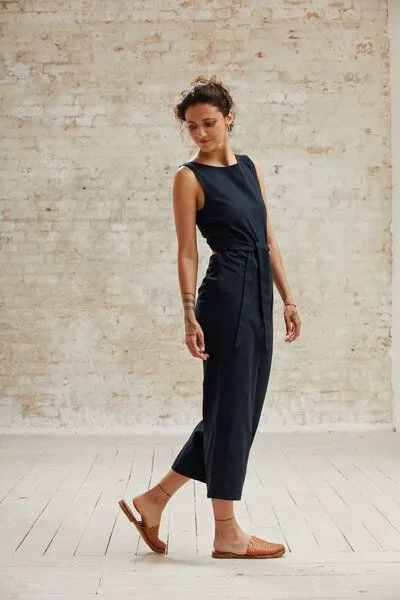 Jyoti - Fair Works Jyoti - Fair Works Bio-Baumwoll Jumpsuit Anusha Schwarz, Schwarz, – Produktbild 3 von 4