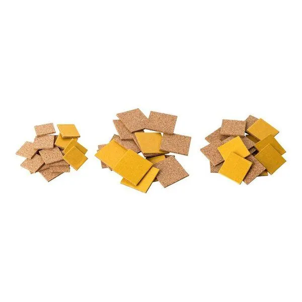 Kork-Deko Kork-Deko Stuhlgleiter | Bodenschutz | aus KORK | QUADRATISCH | 45er Pack – Produktbild 3 von 4