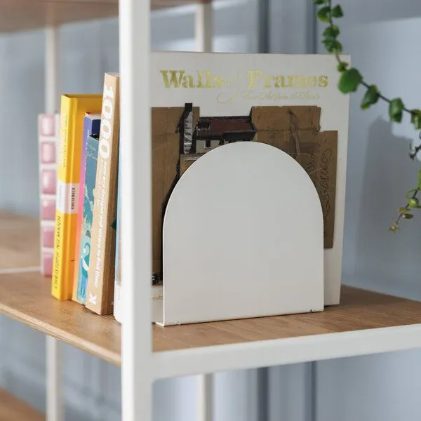 ekomia ekomia Buchstütze Wega aus Metall, Weiss, – Produktbild 5 von 5