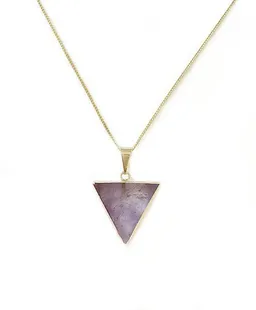 Crystal and Sage Crystal and Sage Amethyst Dreieck Halskette – Produktbild 1 von 1