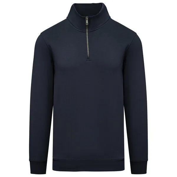 Greenspired Greenspired Umweltfreundliches Sweatshirt mit Zip und Stehkragen 300g/m² XS-3XL, Navyblau, – Produktbild 1 von 1