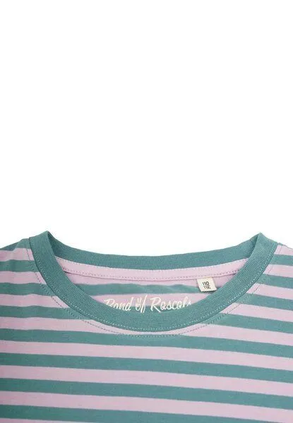 Band of Rascals Band of Rascals Striped T-Shirt, Chinois-green-faded-pink, – Produktbild 3 von 3