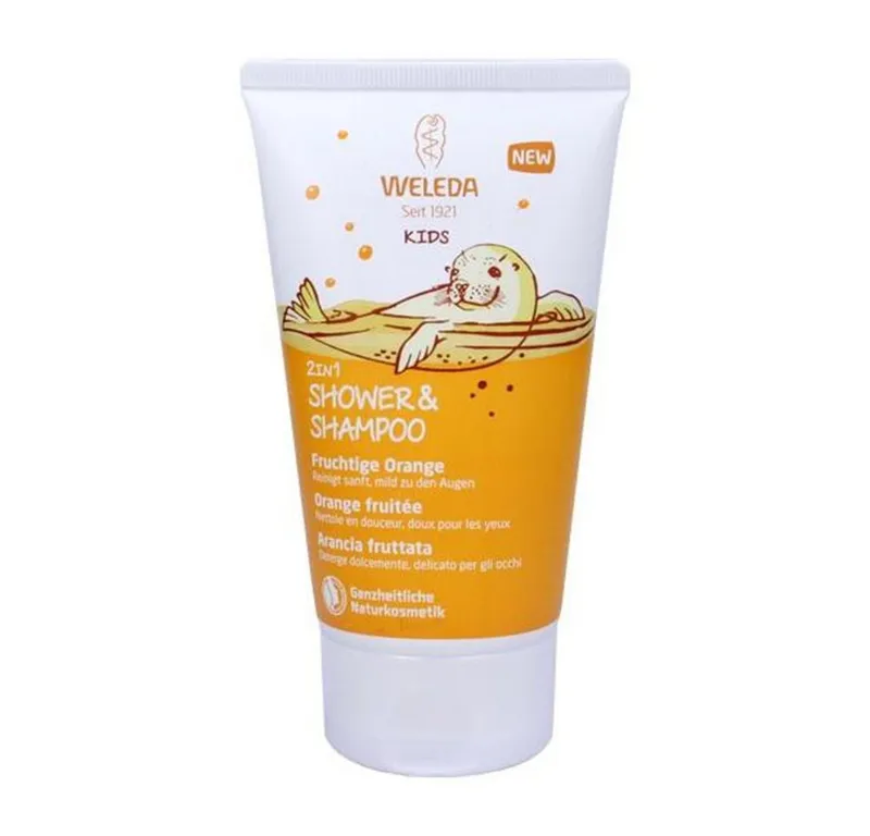 Weleda Weleda Kids 2in1 Shower & Shampoo Fruchtige Orange 150 ml – Produktbild 5 von 5