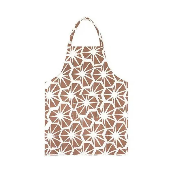 Global Mamas Global Mamas Küchen-Wendeschürze aus Biobaumwolle & Upcycling Mehlsack, Fliesen (braun), – Produktbild 1 von 3