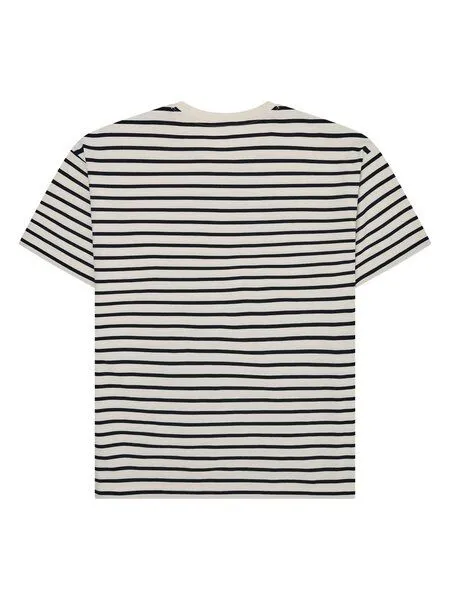 KnowledgeCotton Apparel KnowledgeCotton Apparel Lockeres gestreiftes T-Shirt aus Bio-Baumwolle, Blau-navy, – Produktbild 1 von 3