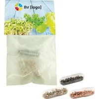 Bio-Kräutersamen Tütchen 'Vitamine' mit 1-4 farbigem individuellem Aufdruck – Produktbild 1 von 1