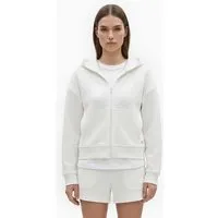 ORGANICATION ORGANICATION JENNIFER | Waffel-Hoodiejacke aus Bio-Baumwolle & recyceltem Polyester, White, – Produktbild 2 von 5