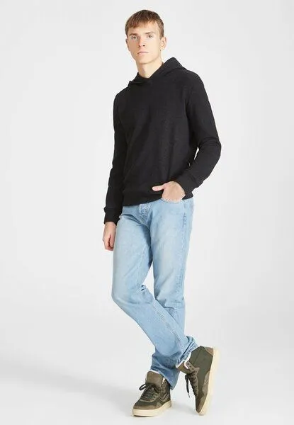 Givn Berlin Givn Berlin Herren Hoodie aus recycelter Baumwolle "Ray", Dark grey, – Produktbild 2 von 4
