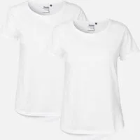 Neutral Doppelpack Neutral® Ladies Roll Up Sleeve T-Shirt, Weiss, – Produktbild 1 von 1