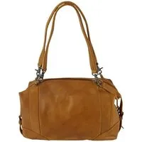manbefair manbefair SCHULTERTASCHE-BOWLING BAG MERYL Leder, Cognac, – Produktbild 1 von 1