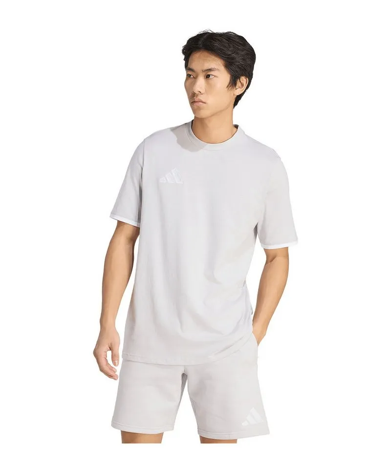 adidas Performance adidas Performance T-Shirt adidas Performance Entrada 26 T-Shirt Weiß Baumwolle, Grau, – Produktbild 1 von 5