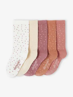 Vertbaudet 5er-Pack Kinder Socken mit Tupfen BASIC – Produktbild 1 von 1