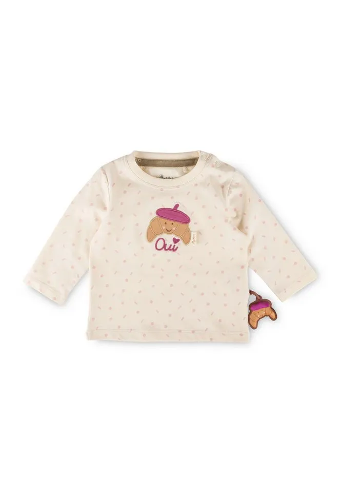 sigikid sigikid Langarmshirt Petit Croissant für Babys Mädchen (1-tlg), Weiß, – Produktbild 1 von 5
