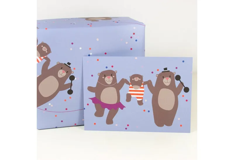 Bow & Hummingbird Bow & Hummingbird Geschenkpapier Circus Bears – Produktbild 8 von 8