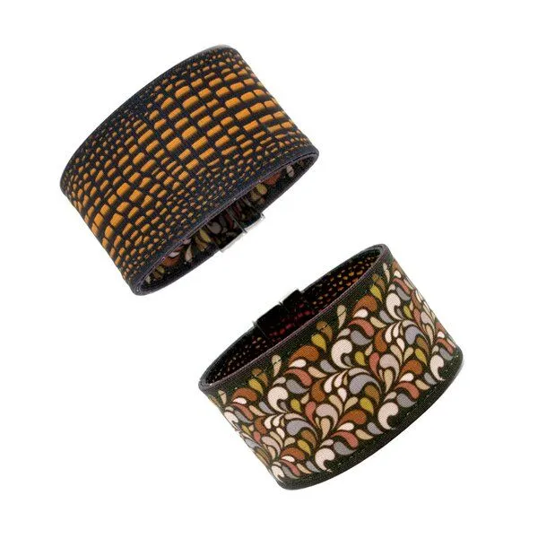 Seegarn Seegarn Wende-Armband 4cm, Schlange (braun) / paisley kl (bunt), – Produktbild 1 von 2