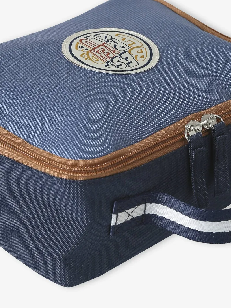 Vertbaudet Jungen Lunchbox-Tasche COOL SCHOOL, Blau, – Produktbild 3 von 4