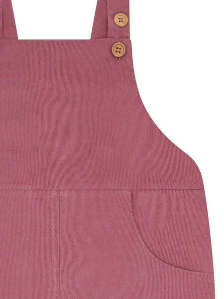 loud + proud loud + proud Babys & Kinder Latzhose aus Cord, GOTS-zertifiziert, Grape(rosa), – Produktbild 1 von 2