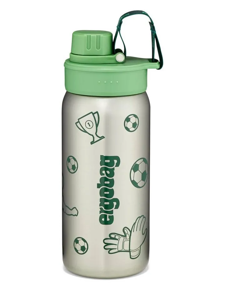 Ergobag Ergobag Trinkflasche Edelstahl Trinkflasche, auslaufsicher und kohlensäuregeeignet, Grün, – Produktbild 1 von 9