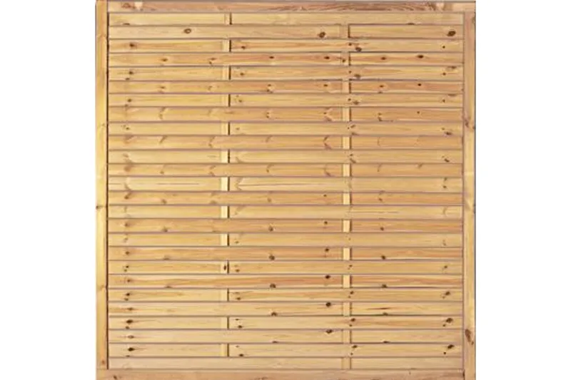 woodstore24 Sichtschutzzaun Holz Kiefer/Fichte 180 x 180 cm (Serie Föhr) – Produktbild 1 von 1