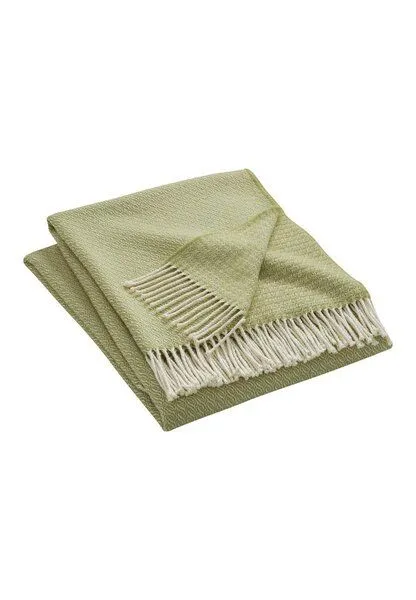 hessnatur hessnatur Mix Plaid LIA aus Bio-Baumwolle mit Bio-Lambswool, Limonensorbet, – Produktbild 2 von 3