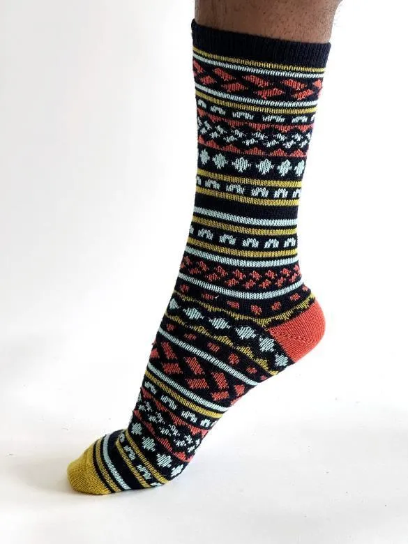 Thought Wollsocken Modell: Erskine Fair Isle, Navy, – Produktbild 1 von 1