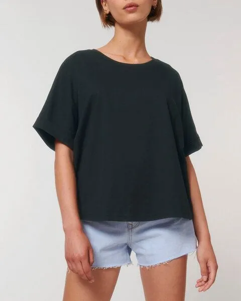 Human Family Human Family Oversize Damen T-Shirt "Slack", Schwarz, – Produktbild 1 von 4