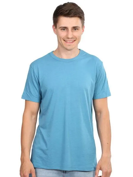 Life-Tree Life-Tree Fairwear Bambus Basic Shirt Men, Blau, – Produktbild 1 von 3