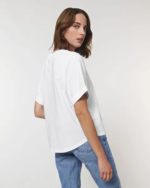 Kultgut Kultgut Biofair & Vegan Oversize T-Shirt aus 100% feiner Biobaumwolle, Weiß, – Produktbild 1 von 4