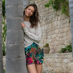 WiDDA Widda Damen vegan Shorts Shorti Tropical Multicolor – Produktbild 1 von 1