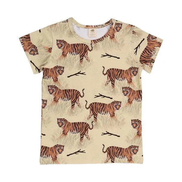Walkiddy Walkiddy Tigers-T-ShirtBio-Baumwolle aus 95% Baumwolle -yellow- GOTS-Zertifiziert, Yellow, – Produktbild 2 von 3